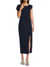 Renee C Women's Side Slit Maxi Dress In Navy