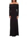 Renee C Women's Solid Off-the-shoulder Maxi Dress In Black