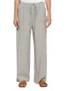 Renee C Women's Striped Wide-leg Pants In White Black