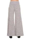 Renee C Women's Tweed Wide Leg Pants In Pink