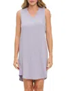 Renee C Women's V-neck Shift Minidress In Lavender