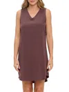 Renee C Women's V-neck Shift Minidress In Mocha