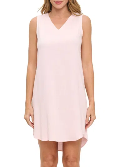 Renee C Women's V-neck Shift Minidress In Pink