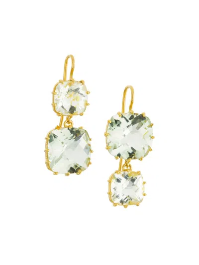 Renee Lewis Women's 18k Yellow Gold & Aquamarine Inverted Drop Earrings