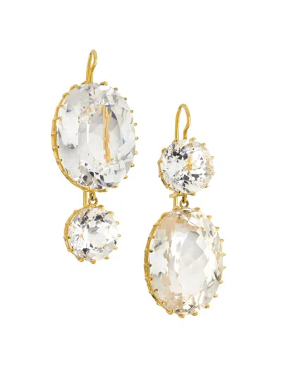 Renee Lewis Women's 18k Yellow Gold & Kunzite Inverted Drop Earrings