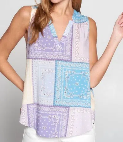 Reneec. Bandana Sleeveless Top In Purple