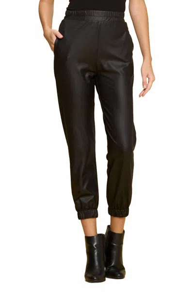 Reneec. Faux Leather Pants With Pockets In Black