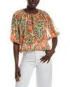 Reneec. Renee C Long Sleeve Top In Multi