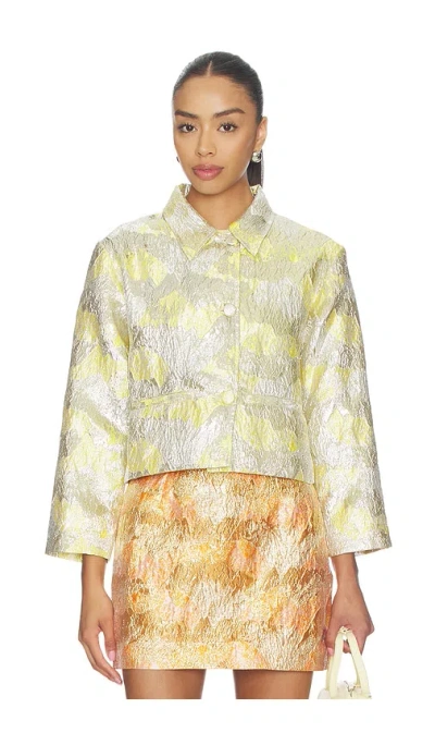 Renggli Brocade Jacket In Yellow