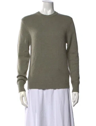 Pre-owned Renggli Cashmere Crew Neck Sweater In Green