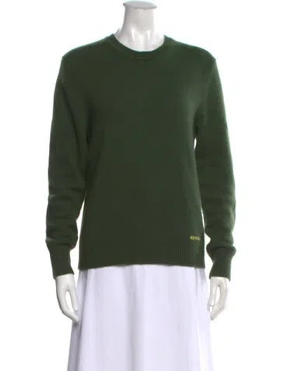 Pre-owned Renggli Cashmere Crew Neck Sweater In Green