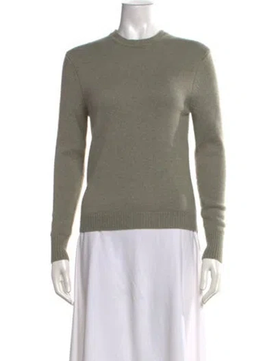 Pre-owned Renggli Cashmere Crew Neck Sweater In Green