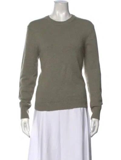 Pre-owned Renggli Cashmere Crew Neck Sweater In Green