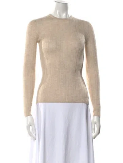 Pre-owned Renggli Cashmere Crew Neck Sweater In Neutral