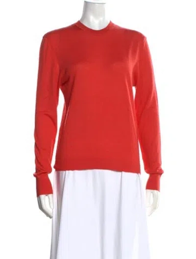 Pre-owned Renggli Cashmere Crew Neck Sweater In Orange