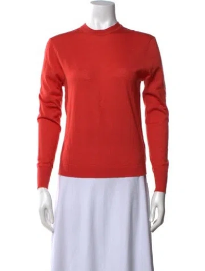 Pre-owned Renggli Cashmere Crew Neck Sweater In Orange