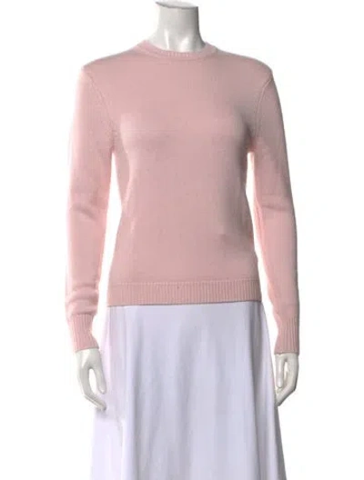 Pre-owned Renggli Cashmere Crew Neck Sweater In Pink