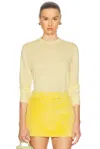 Renggli Cashmere Crewneck Sweater In Lemon
