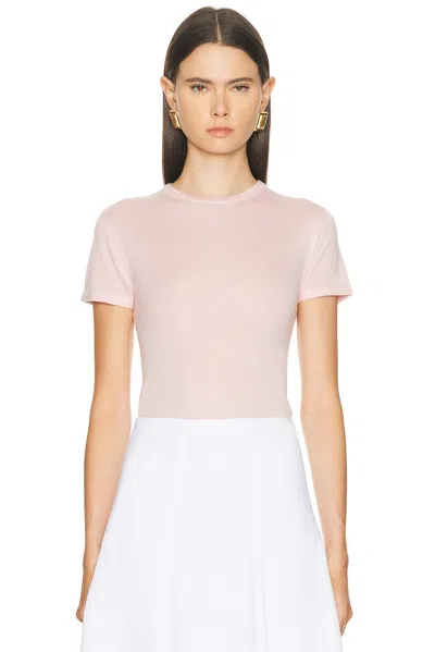 Renggli Cashmere Silk Knit Tee In Pink