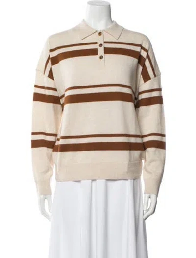 Pre-owned Renggli Cashmere Striped Sweater In Blue
