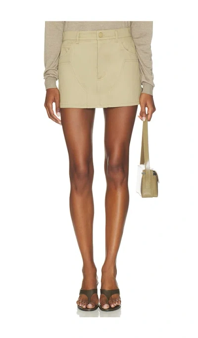 Renggli Cotton Sateen Cargo Skirt In Black