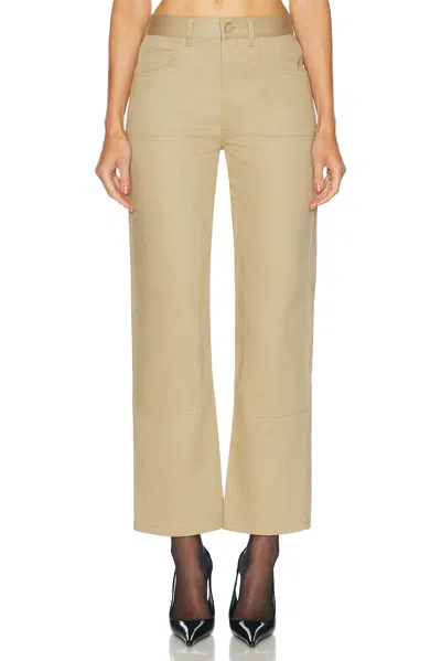 Renggli Cotton Sateen Work Pant In Brown