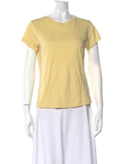 Pre-owned Renggli Crew Neck Short Sleeve T-shirt In Yellow