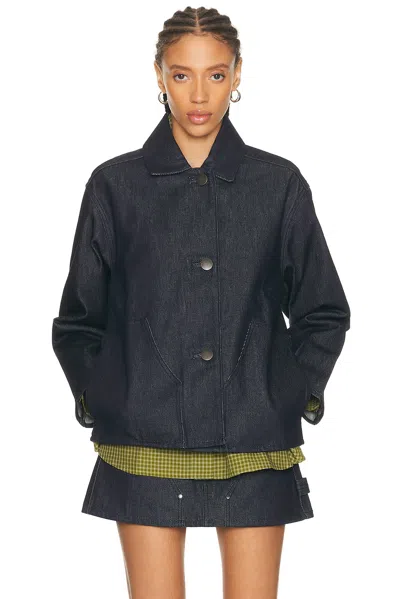 Renggli Denim Work Jacket In Gray