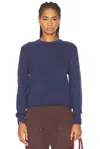 Renggli Embroidered Cashmere Crewneck Sweater In Lapis