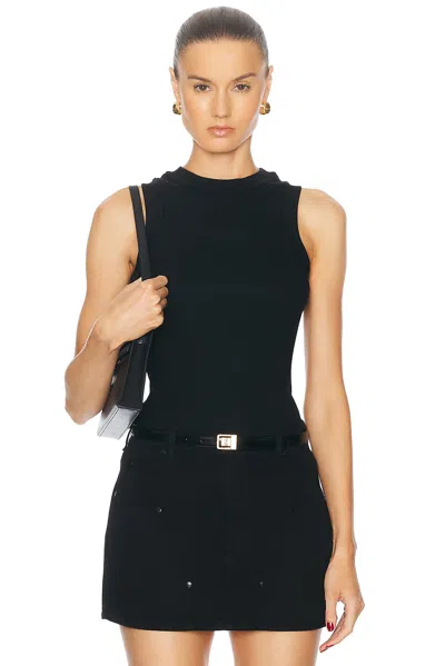 Renggli High Neck Tank Top In Ink