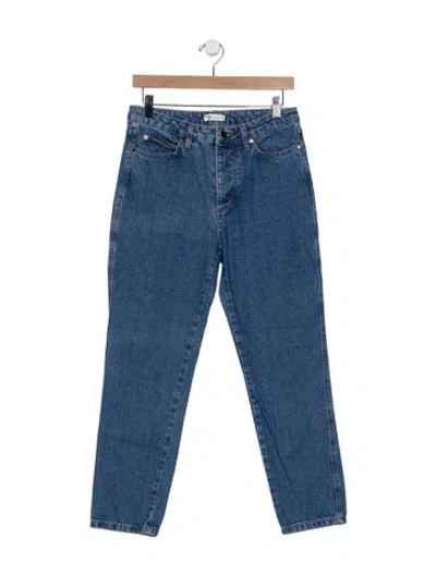 Pre-owned Renggli High-rise Straight Leg Jeans In Blue