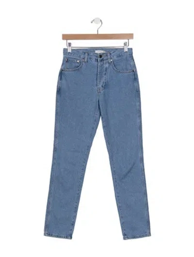 Pre-owned Renggli High-rise Straight Leg Jeans In Blue