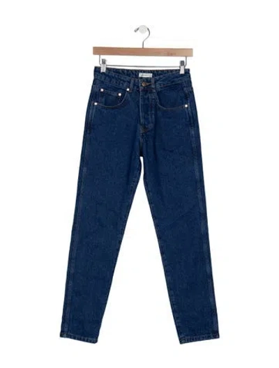 Pre-owned Renggli High-rise Straight Leg Jeans In Blue