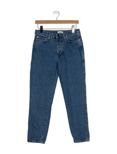 Pre-owned Renggli High-rise Straight Leg Jeans In Blue