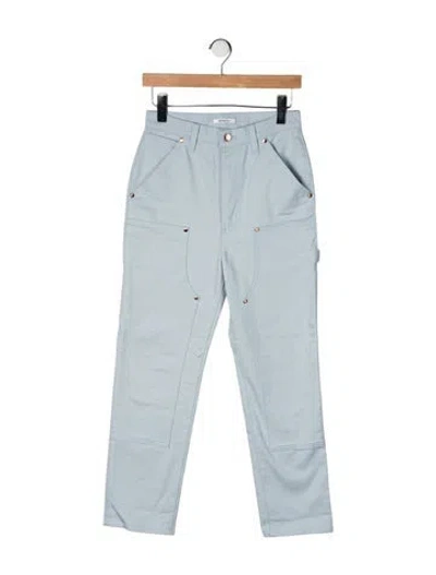 Pre-owned Renggli High-rise Straight Leg Jeans In Blue