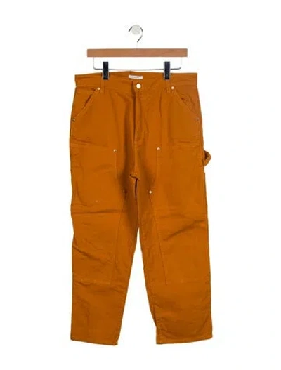 Pre-owned Renggli High-rise Straight Leg Jeans In Brown