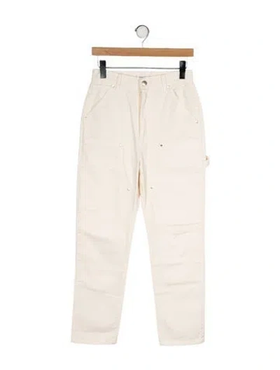 Pre-owned Renggli High-rise Straight Leg Jeans In Neutral