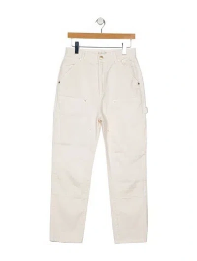 Pre-owned Renggli High-rise Straight Leg Jeans In Neutral