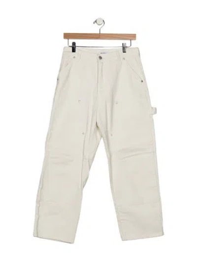 Pre-owned Renggli High-rise Straight Leg Jeans In Neutrals
