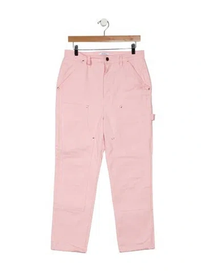 Pre-owned Renggli High-rise Straight Leg Jeans In Pink