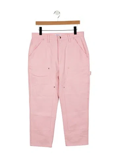 Pre-owned Renggli High-rise Straight Leg Jeans In Pink