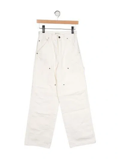 Pre-owned Renggli High-rise Wide Leg Jeans In Neutral