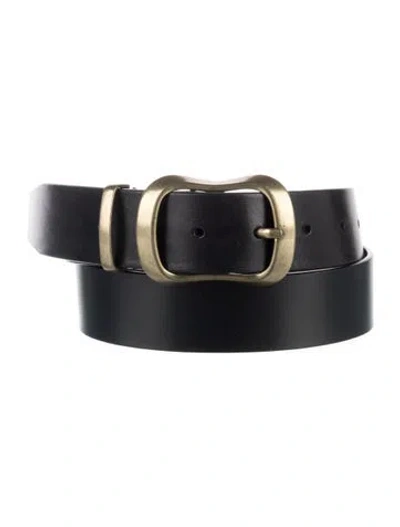 Pre-owned Renggli Leather Belt In Black