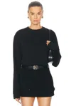 Renggli Long Sleeve Crewneck Top In Ink