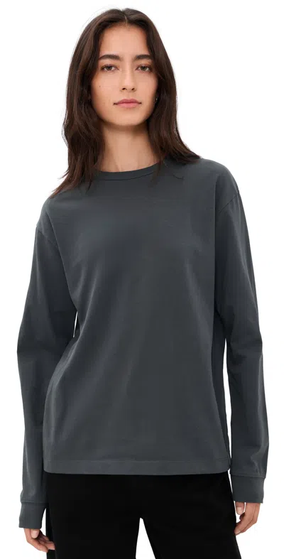 Renggli Long Sleeve Tee Anthracite In Gray