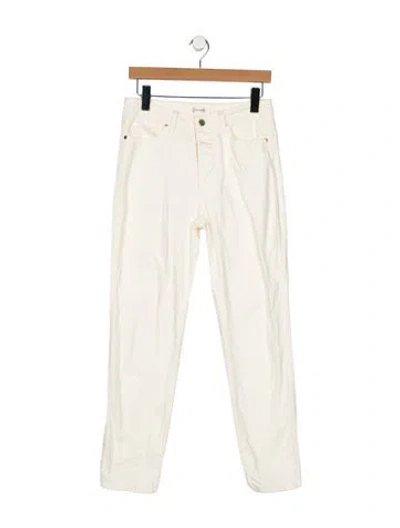 Pre-owned Renggli Mid-rise Skinny Leg Jeans In White