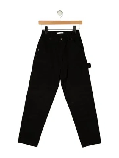 Pre-owned Renggli Mid-rise Straight Leg Jeans In Black