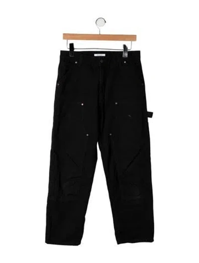 Pre-owned Renggli Mid-rise Straight Leg Jeans In Black