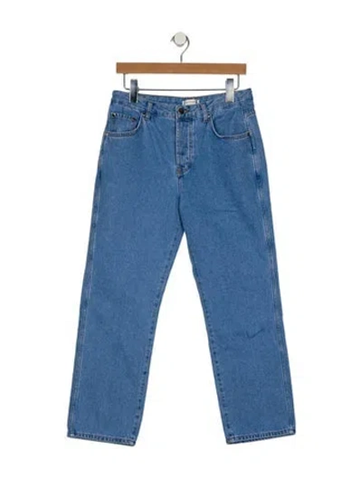 Pre-owned Renggli Mid-rise Straight Leg Jeans In Blue