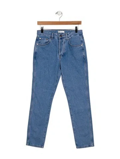Pre-owned Renggli Mid-rise Straight Leg Jeans In Blue